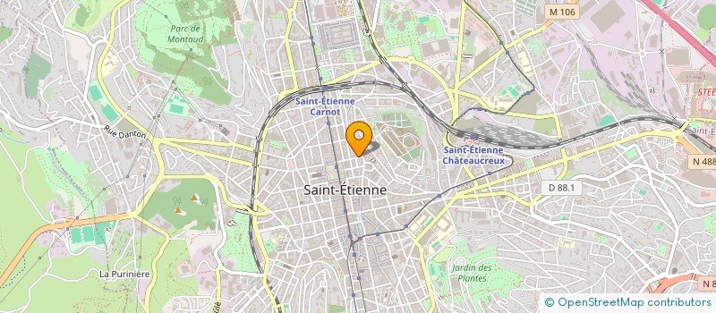localisation de l'entreprise LE TUNNEL  SAINT-ETIENNE