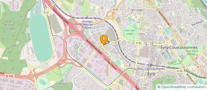 localisation de l'entreprise LE TURBOT à EVRY-COURCOURONNES