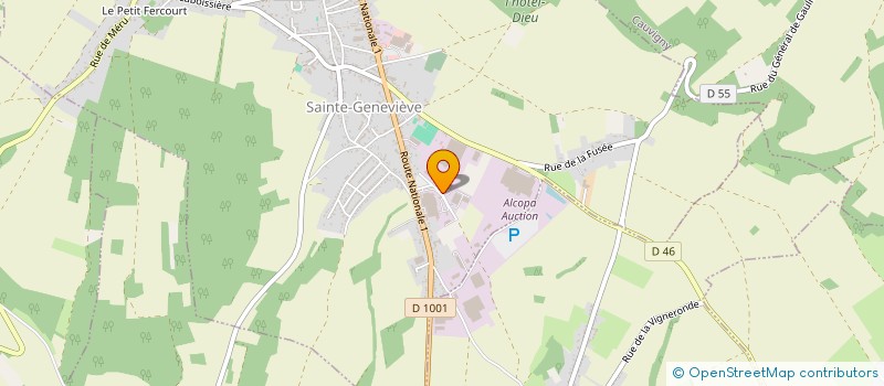 localisation de l'entreprise LE TURET  SAINTE-GENEVIEVE