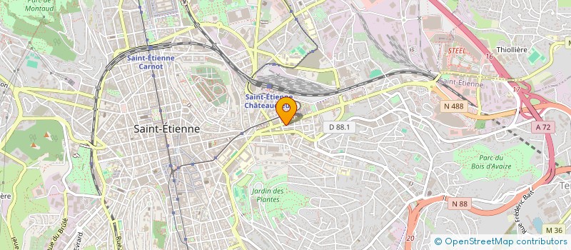 localisation de l'entreprise LE TVB  SAINT-ETIENNE