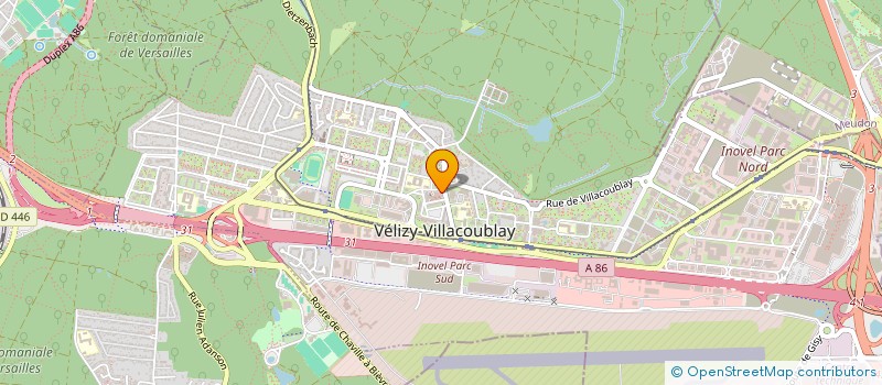 localisation de l'entreprise LE TWIRLING BATON DE VELIZY  VELIZY-VILLACOUBLAY
