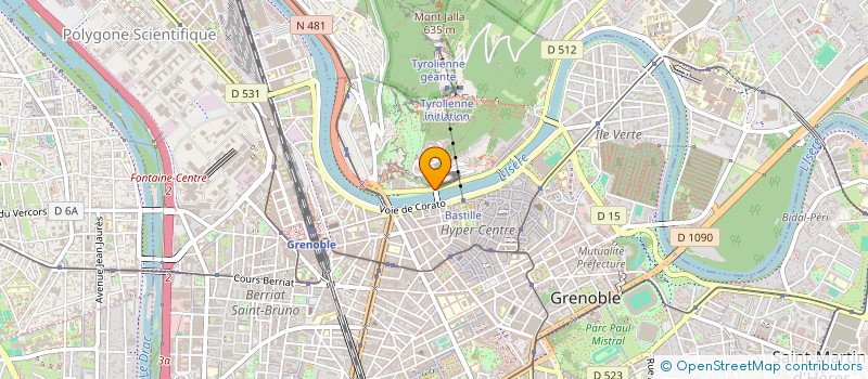 localisation de l'entreprise LE TWO QUAI  GRENOBLE