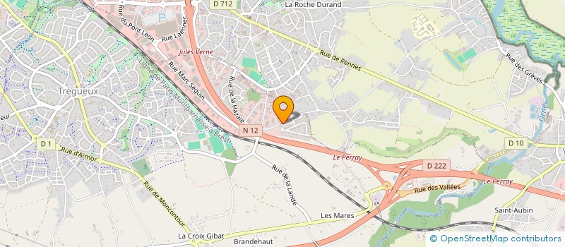 localisation de l'entreprise LE TY COZ à TREGUEUX