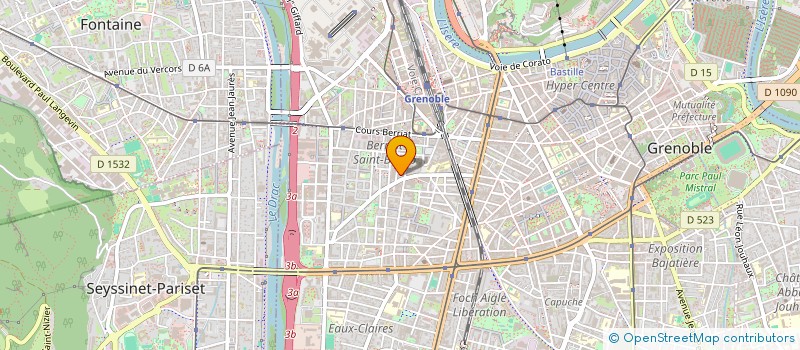 localisation de l'entreprise LE TYMPAN DANS L'OEIL  GRENOBLE