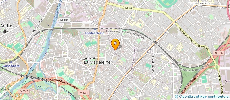localisation de l'entreprise LE TYMPAN MARTEAU à LA MADELEINE