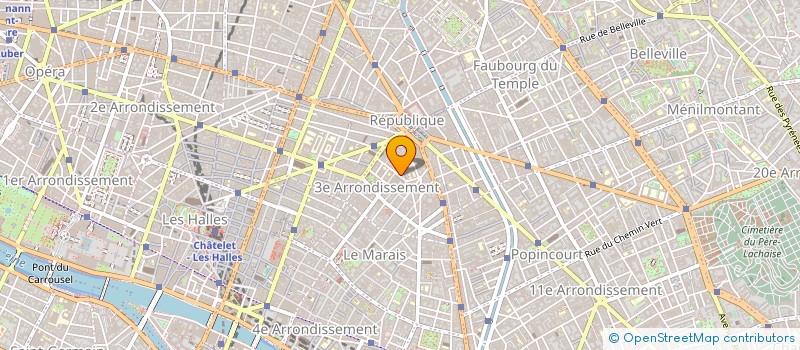 localisation de l'entreprise LE TYPIC à PARIS