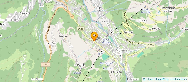 localisation de l'entreprise LE TYROLIEN à MORZINE