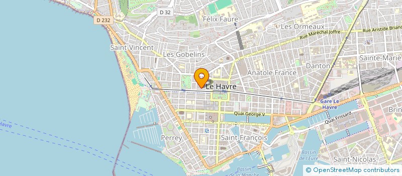 localisation de l'entreprise LE UNO à LE HAVRE