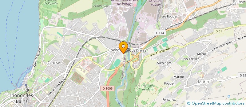 localisation de l'entreprise LE UNO à THONON-LES-BAINS