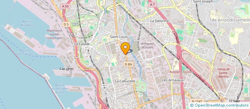 localisation de l'entreprise LE V à MARSEILLE