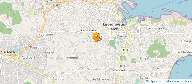 localisation de l'entreprise LE V DE RIDO à LA SEYNE-SUR-MER