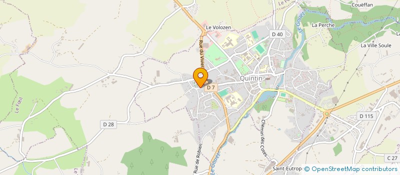 localisation de l'entreprise LE VACON OLIVIER  QUINTIN