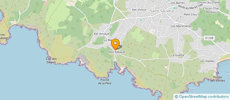 localisation de l'entreprise LE VAGABOND à L'ILE-D'YEU