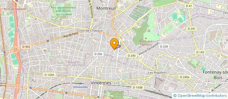 localisation de l'entreprise LE VAISSEAU à MONTREUIL
