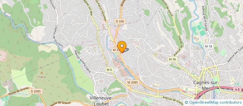 localisation de l'entreprise LE VAL à CAGNES-SUR-MER