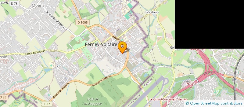 localisation de l'entreprise LE VAL à FERNEY-VOLTAIRE