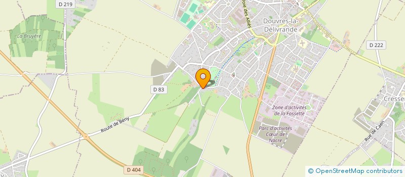 localisation de l'entreprise LE VAL  DOUVRES-LA-DELIVRANDE