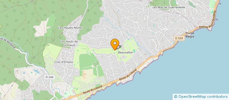 localisation de l'entreprise LE VAL ANDRE à GRIMAUD