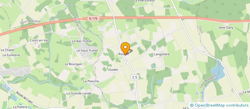 localisation de l'entreprise LE VAL AU BANEL  SAINT-BROLADRE