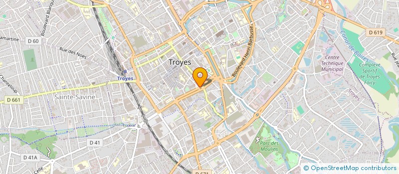 localisation de l'entreprise LE VAL AUX MOINES à TROYES