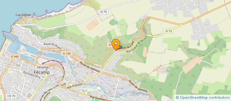 localisation de l'entreprise LE VAL AUX VACHES  FECAMP