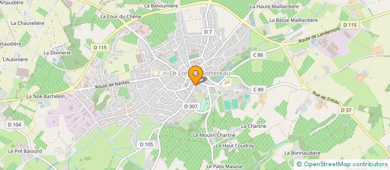 localisation de l'entreprise LE VAL BLANC  LE LOROUX-BOTTEREAU