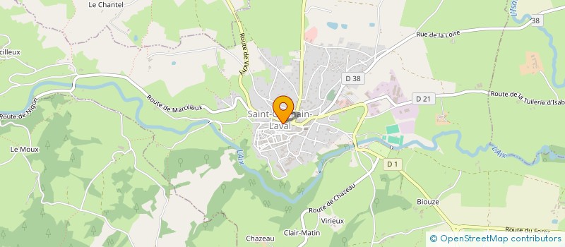 localisation de l'entreprise LE VAL D AIX à SAINT-GERMAIN-LAVAL