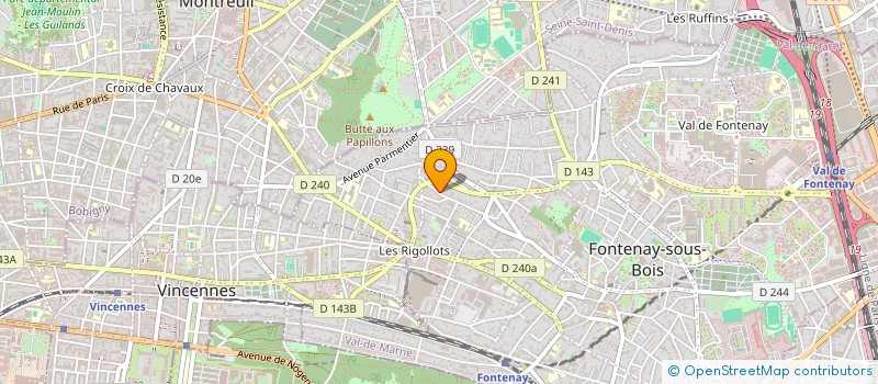 localisation de l'entreprise LE VAL D' AURE à FONTENAY-SOUS-BOIS