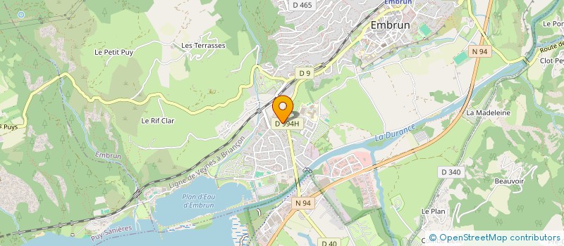 localisation de l'entreprise LE VAL D'EMBRUN  EMBRUN