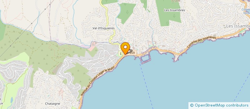 localisation de l'entreprise LE VAL D'ESQUIERES à SAINTE-MAXIME