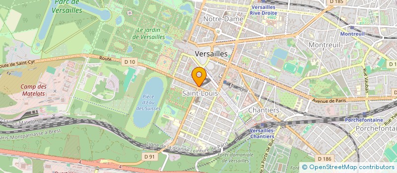 localisation de l'entreprise LE VAL D'OR à VERSAILLES