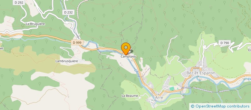 localisation de l'entreprise LE VAL DE L ARRE à LE VIGAN