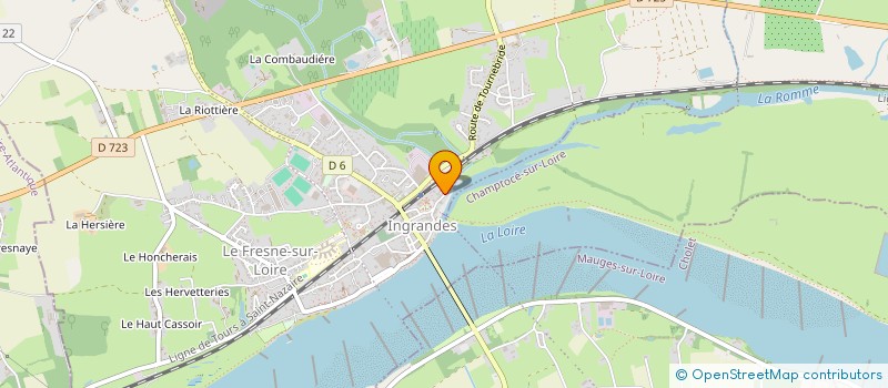 localisation de l'entreprise LE VAL DE L ART à INGRANDES-LE-FRESNE-SUR-LOIRE