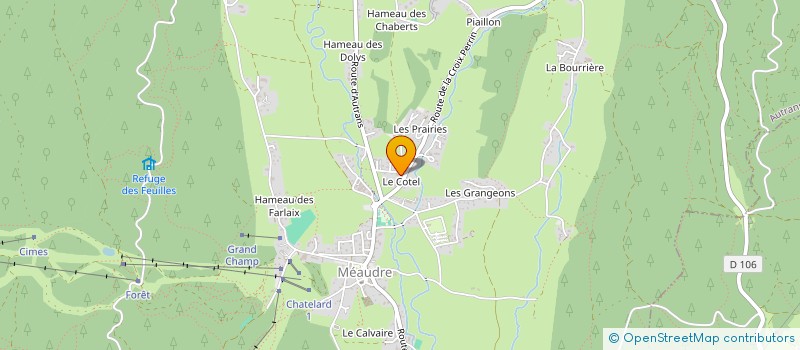 localisation de l'entreprise LE VAL DE LANS  AUTRANS-MEAUDRE EN VERCORS