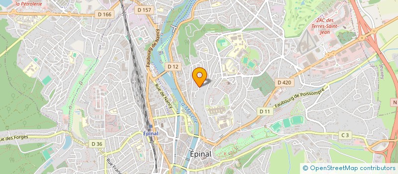 localisation de l'entreprise LE VAL DE LAUFREMONT à EPINAL