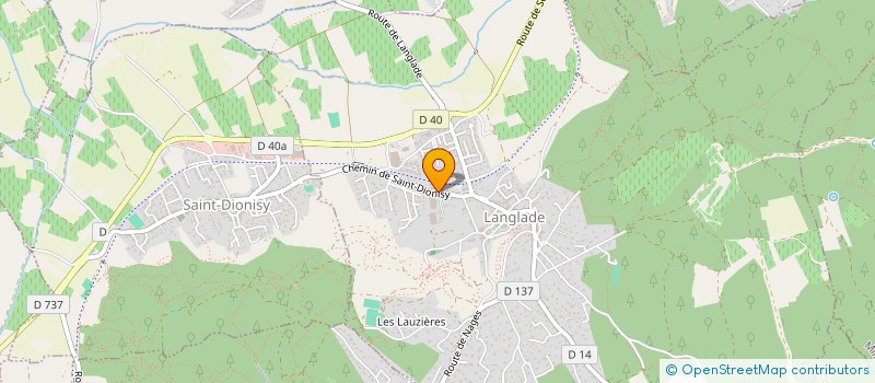 localisation de l'entreprise LE VAL DE NAGES  LANGLADE