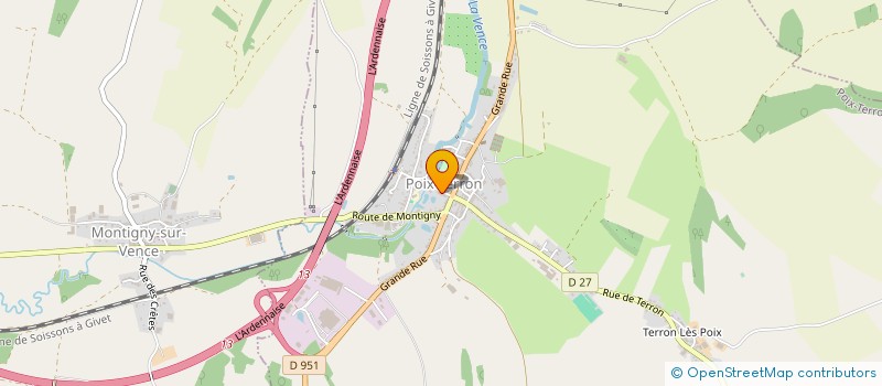 localisation de l'entreprise LE VAL DE VENCE  POIX-TERRON