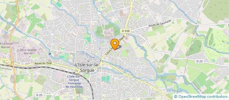 localisation de l'entreprise LE VAL DES ESPELUGUES  L'ISLE-SUR-LA-SORGUE