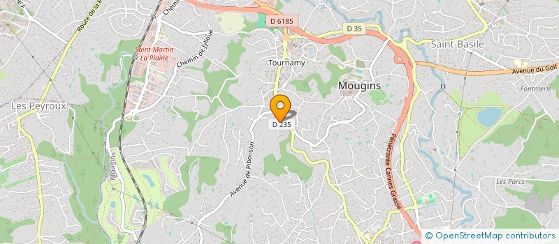 localisation de l'entreprise LE VAL DES GOURMETS à MOUGINS