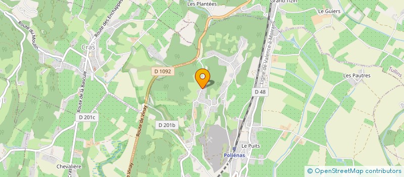 localisation de l'entreprise LE VAL DES PINS  POLIENAS