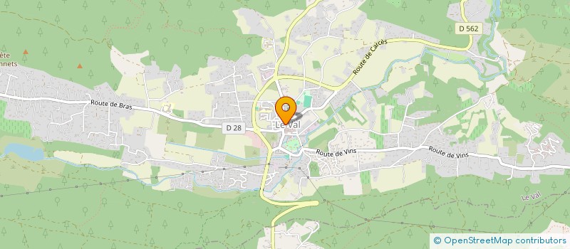 localisation de l'entreprise LE VAL DISTRIBUTION à LE VAL