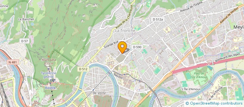 localisation de l'entreprise LE VAL DU MURET à LA TRONCHE
