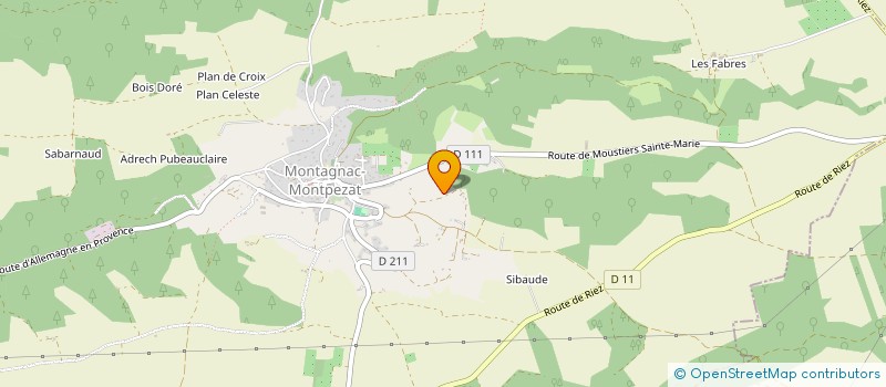 localisation de l'entreprise LE VAL EN  THYM  RIEZ