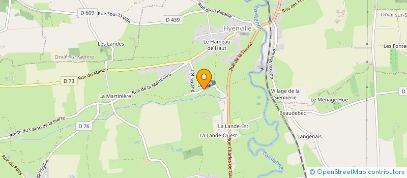 localisation de l'entreprise LE VAL FAMILLE  TOURNEVILLE-SUR-MER