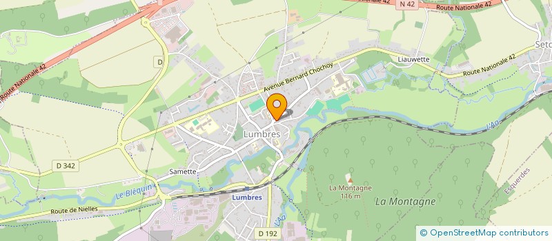 localisation de l'entreprise LE VAL FLEURI à LUMBRES