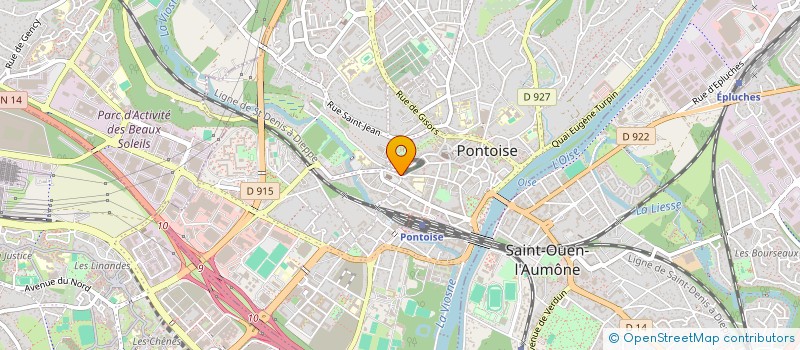 localisation de l'entreprise LE VAL HERMEIL TRANSPORTS à PONTOISE