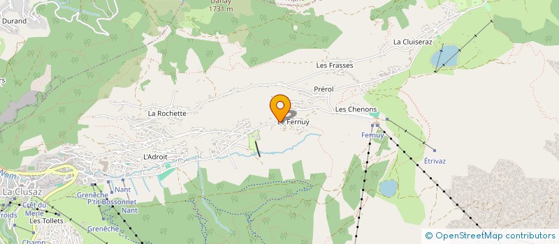 localisation de l'entreprise LE VAL SULENS à LA CLUSAZ