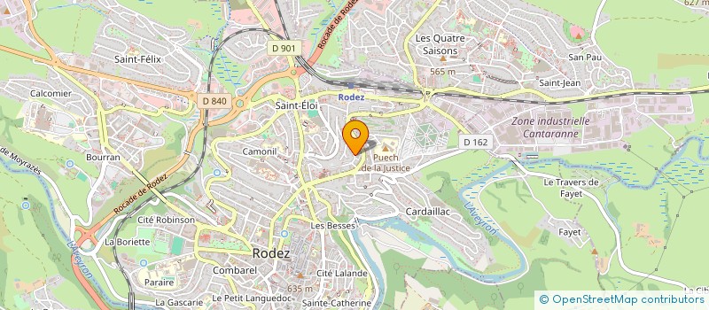 localisation de l'entreprise LE VALADIER  SAUVETERRE-DE-ROUERGUE