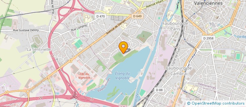 localisation de l'entreprise LE VALENCIENNOIS ENVIRONNEMENT  VALENCIENNES