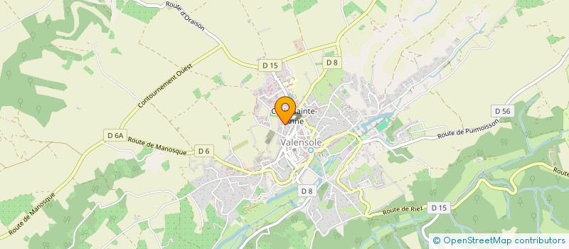 localisation de l'entreprise LE VALENSOLEILLE à VALENSOLE